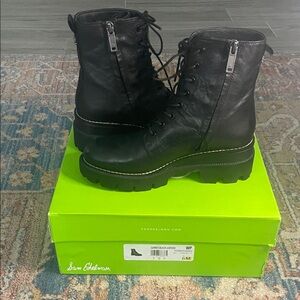 Sam Edelman Garret Black Leather Boots